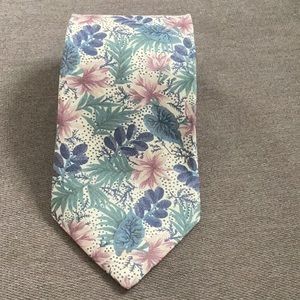 Stafford Italian silk floral tie Made in Portugal